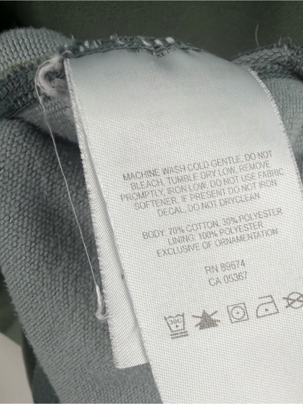 Mountain Hardware 1/4 zip sage green pullover hoodie sweatshirt men’s L hiking - Picture 5 of 6